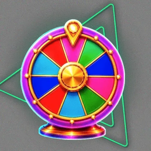 Colourful prize wheel