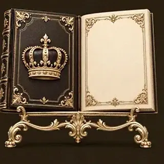Ornate open book — Vegas Nova Casino