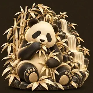 Panda eating bamboo — Vegas Nova Casino